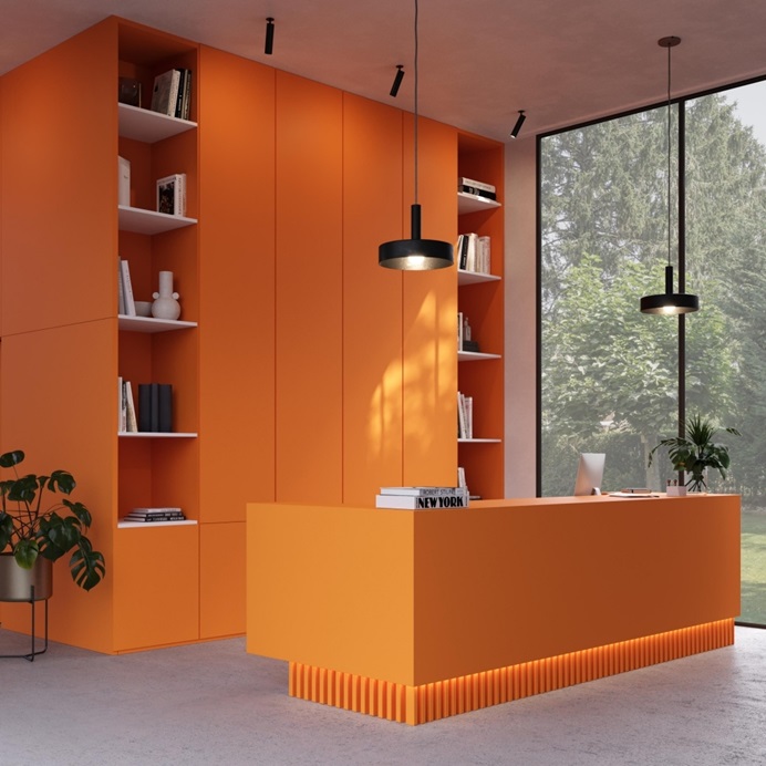 Decorative board, Mat Goldfish orange | 0U279BST | Evola colours